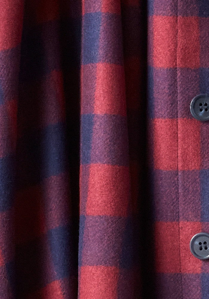 Burlington Jacket - Cranberry Navy Checkered