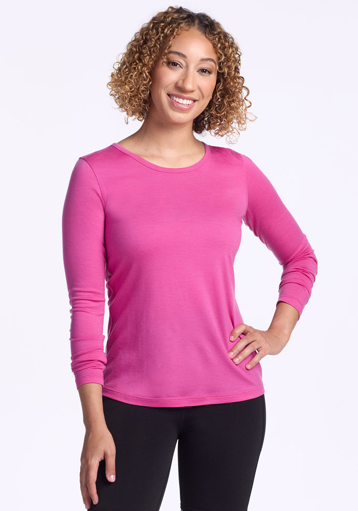 Remi Long Sleeve T-Shirt - Blushing Violet