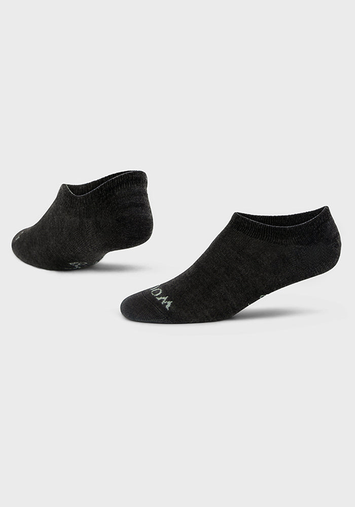 Daisy Ped Socks - Dark Grey Charcoal