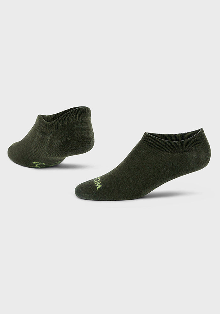 Daisy Ped Socks - Leafy Green