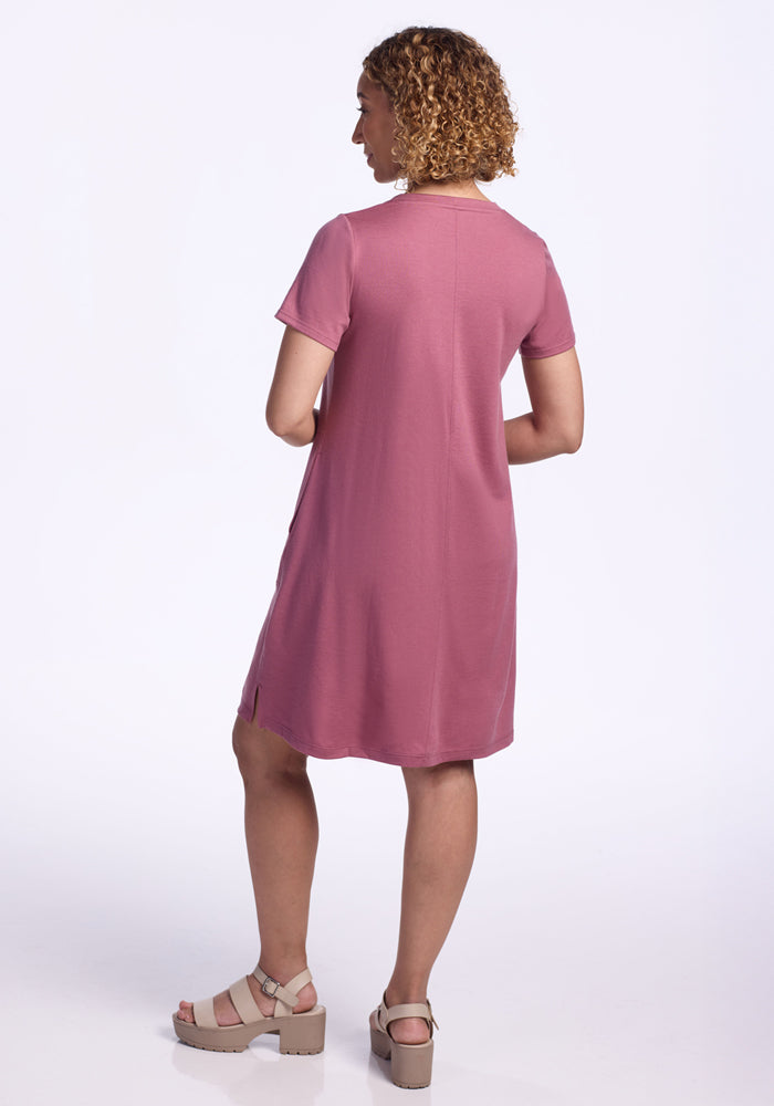 Georgie Dress - Powdered Rose
