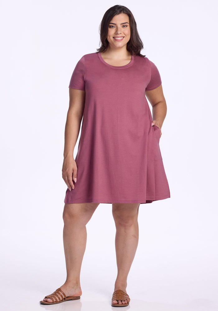 Georgie Dress - Powdered Rose