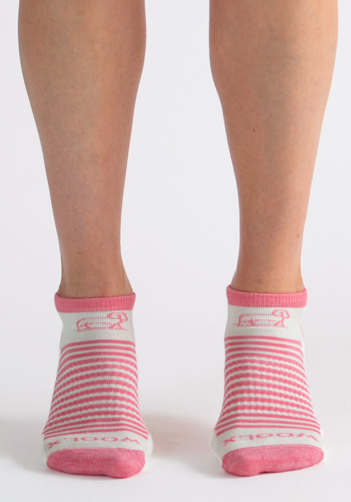 Amelia No Show Tab Lightweight Socks - Bubblegum