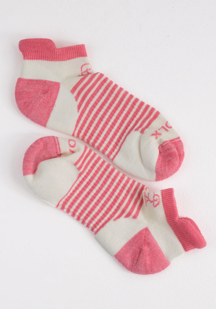Amelia No Show Tab Lightweight Socks - Bubblegum