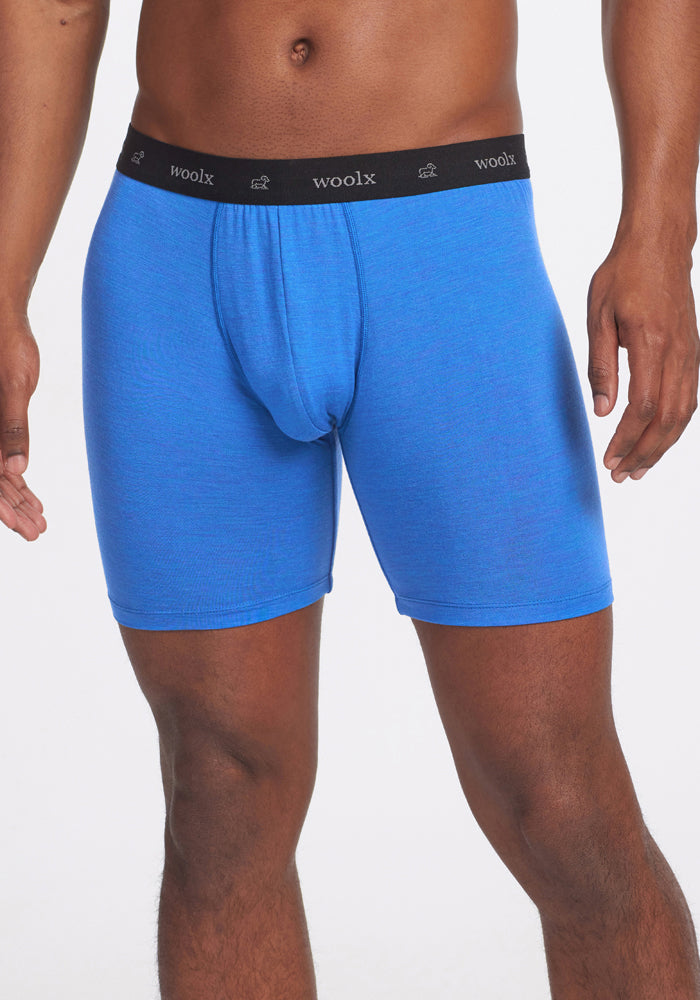 Jazzy No Fly Boxer Briefs - Blue Gelato