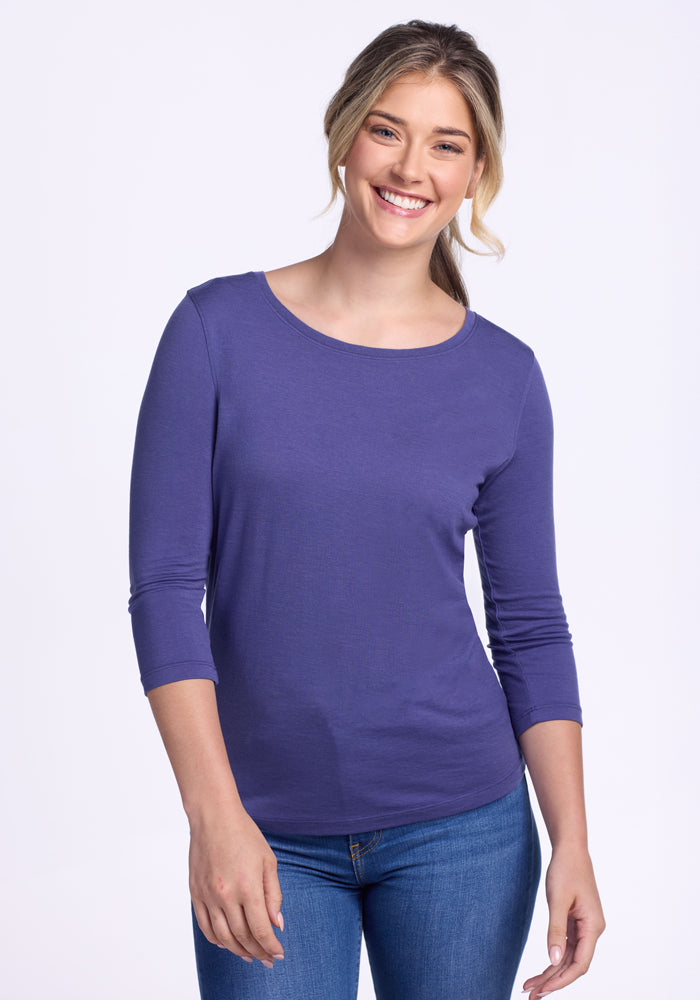 Jenny 3/4 Sleeve Crew Neck