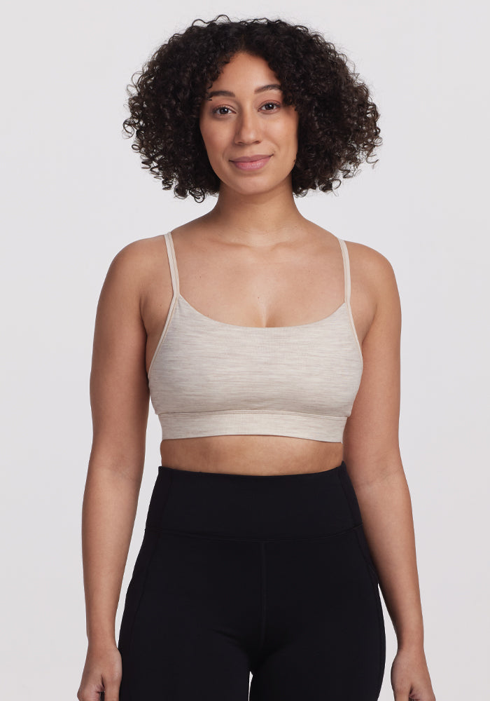 Luna Bralette - Cream Heather