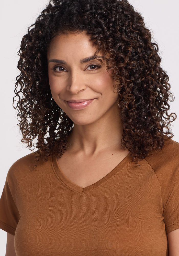 Mia V Neck • Final Sale Deals! - Sahara Dust