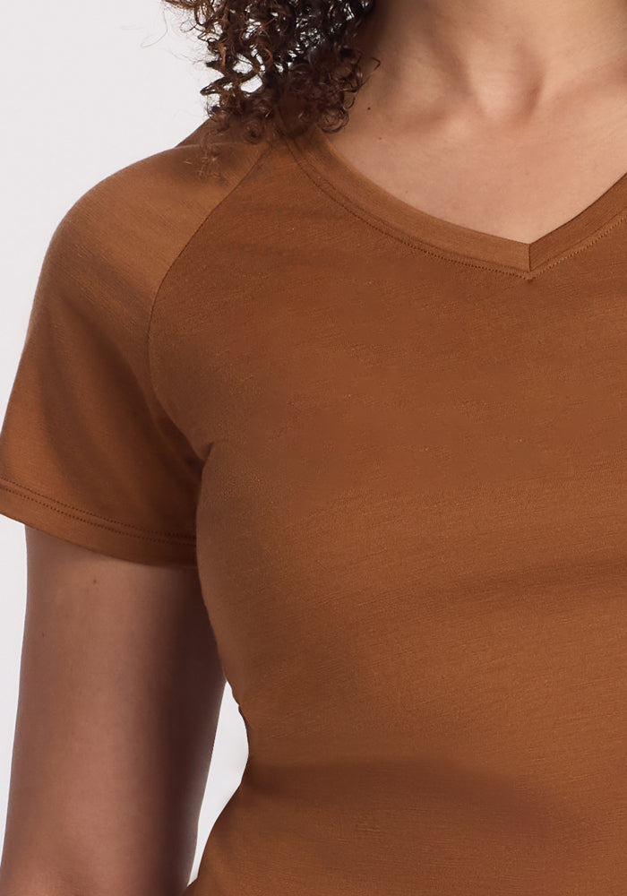 Mia V Neck • Final Sale Deals! - Sahara Dust