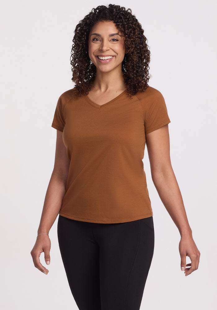 Mia V Neck • Final Sale Deals! - Sahara Dust