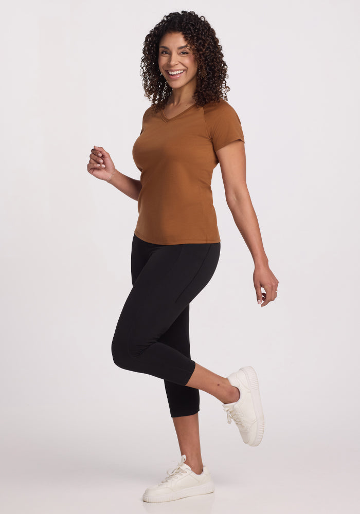 Mia V Neck • Final Sale Deals! - Sahara Dust