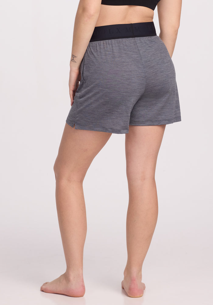 Poppy Lounge Shorts - Graphite Heather