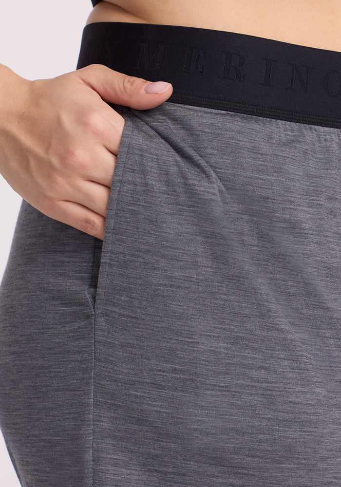 Poppy Lounge Shorts - Graphite Heather