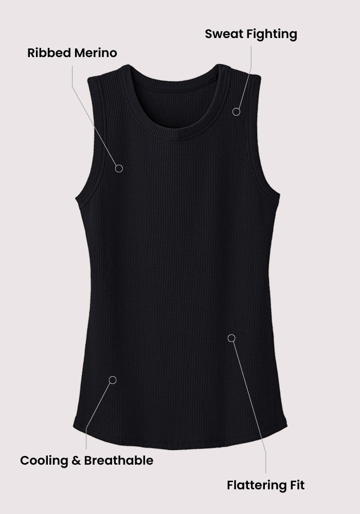 Raegan Ribbed Tank Top - Blushing Violet