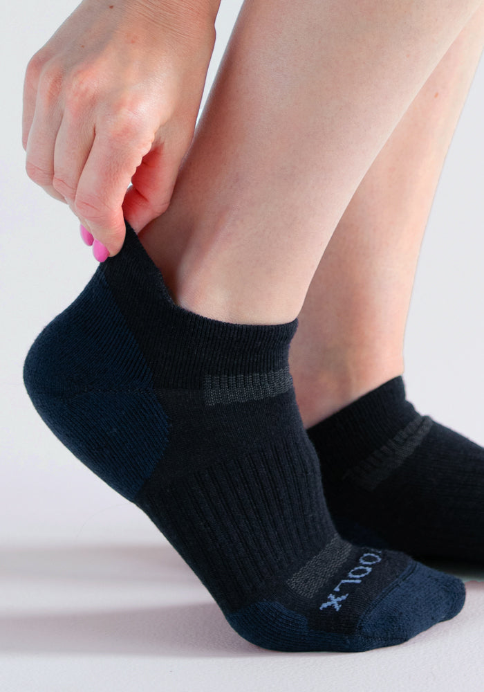 Rowan No Show Tab Lightweight Socks - Deep Night